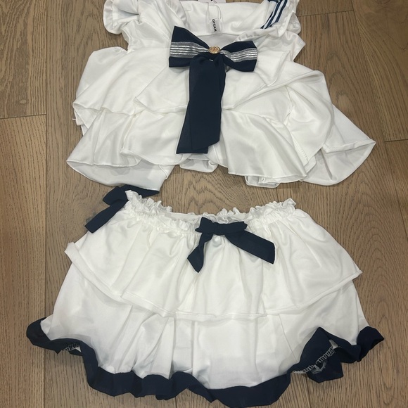 Lolita swim set: collar swim top + swim skirt - Picture 6 of 6